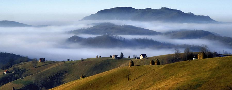 Hills of the serbian countryside
